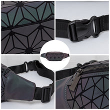 Load image into Gallery viewer, Debut Collection: Geometric Reflective Fannypack
