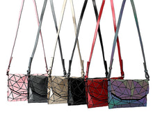 Load image into Gallery viewer, Debut Collection: Geometric Reflective Envelope Purse
